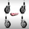 Service Caster 5'' SS Black Poly Wheel Swivel 1-1/4'' Expanding Stem Caster Set 2 Brakes, 4PK SCC-SSEX20S514-PPUB-BLK-2-TLB-2-114 - alternate 3
